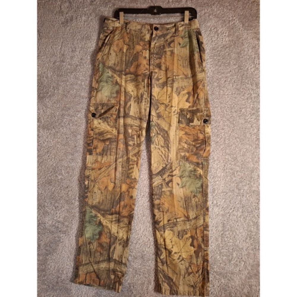 Spartan Outdoors Advantage Timber Camo Cargo Pants Mens Medium Hunting Straight